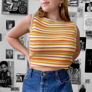 LAURÈL- Knit Multicolor Tank Top🌈